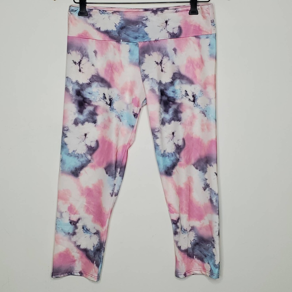 NWT Onzie Watercolor Floral Capri Leggings, sz M/L